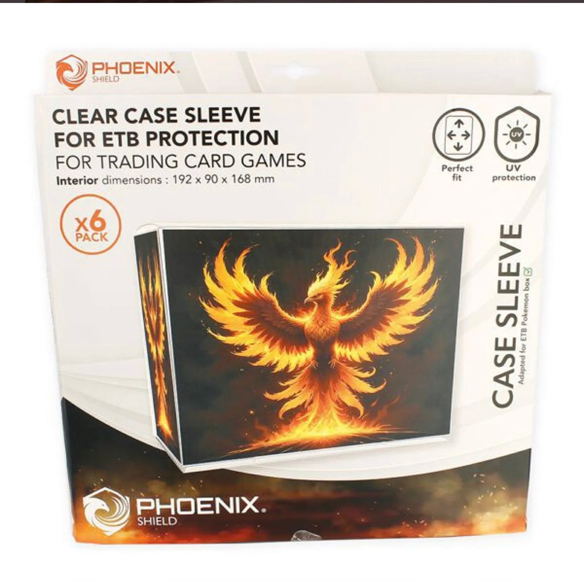 Crystal Box Protection For ETB UV 99% Phoenix Shield (x6)