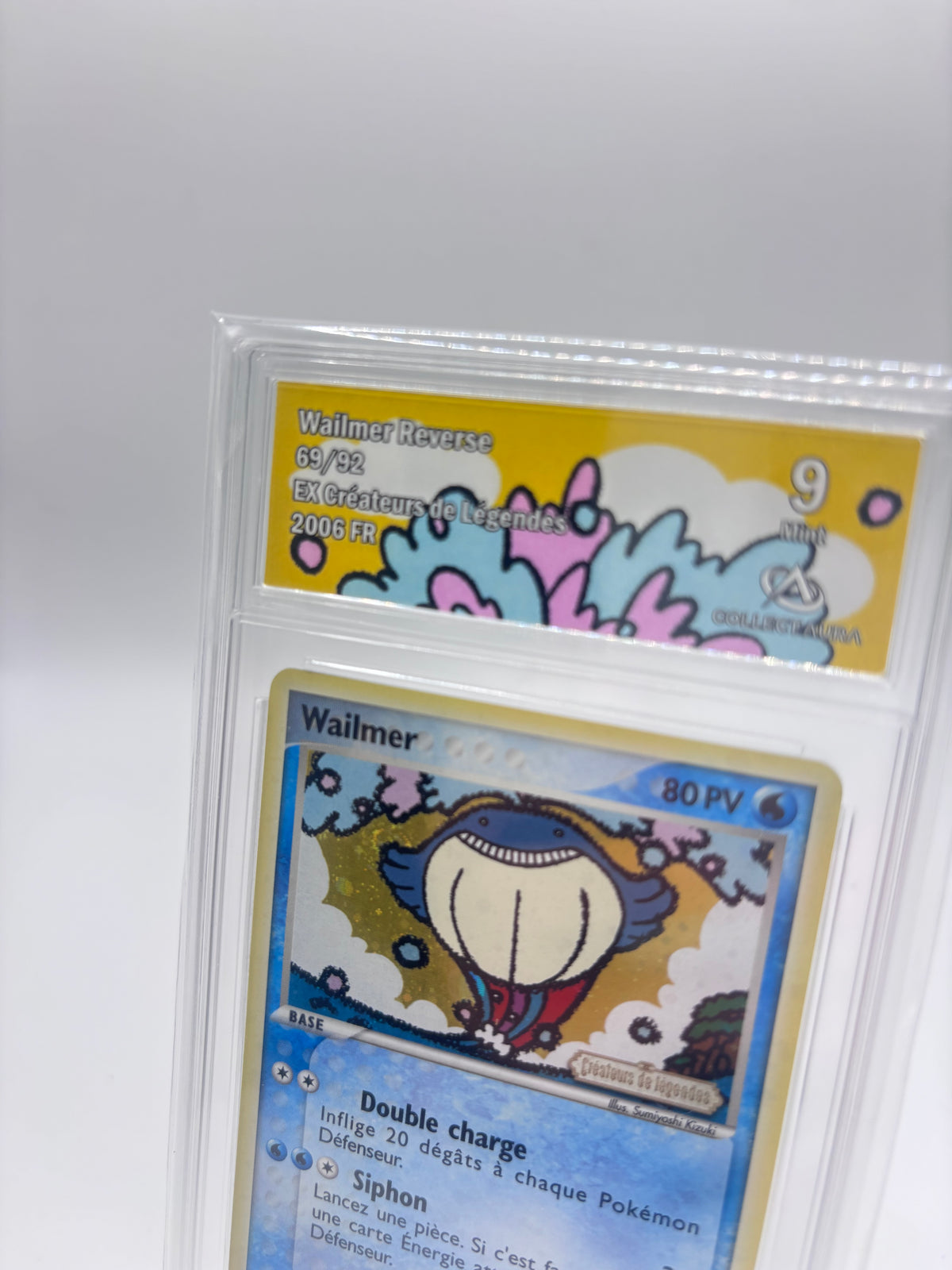 Carte gradée Collect Aura 9 Wailmer Reverse EX Créateurs de Légendes FR – photo 5