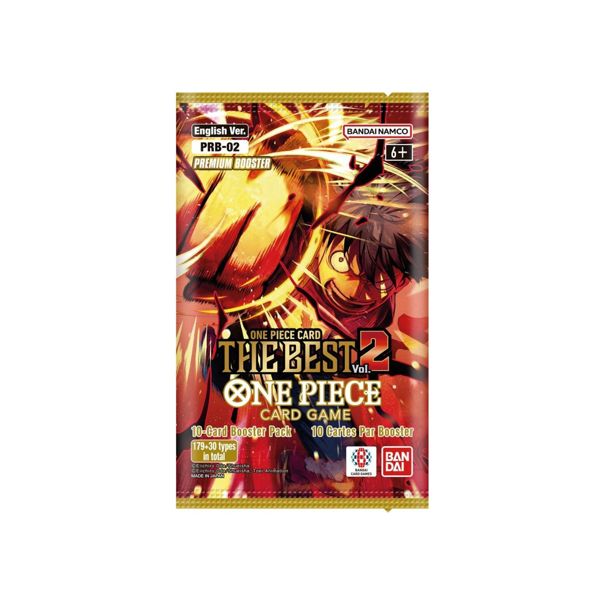 BOOSTER PRB-02 10 booster JAP One piece Card the Best 2