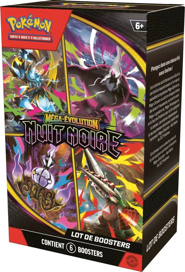 Bundle Nuit Noire ME05 6 Booster Pokémon Français – photo 2