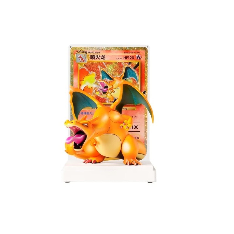 Pokémon 30ème Anniversaire - Coffret Collector Dracaufeu Figurine + Carte Jumbo (Ver. Chinoise) – photo 3