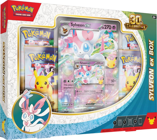 Pokémon TCG 30th Celebration Sylveon ex Box Anglais