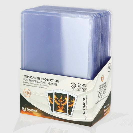 Toploader 35PT 3"X4" (X 25) Standard Phoenix Shield