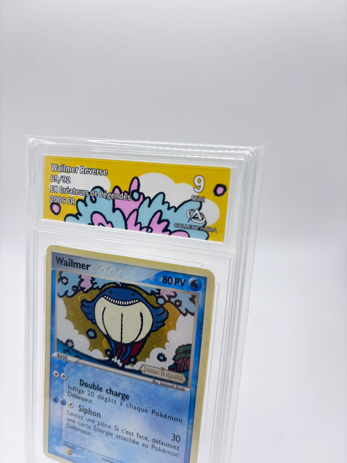 Carte gradée Collect Aura 9 Wailmer Reverse EX Créateurs de Légendes FR – photo 4