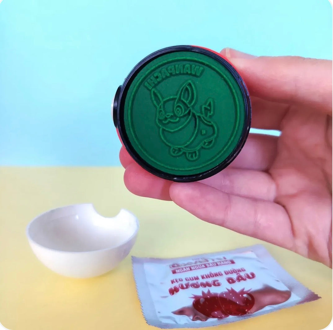 CHEWING-GUM POKÉBALL AVEC TAMPON – photo 2