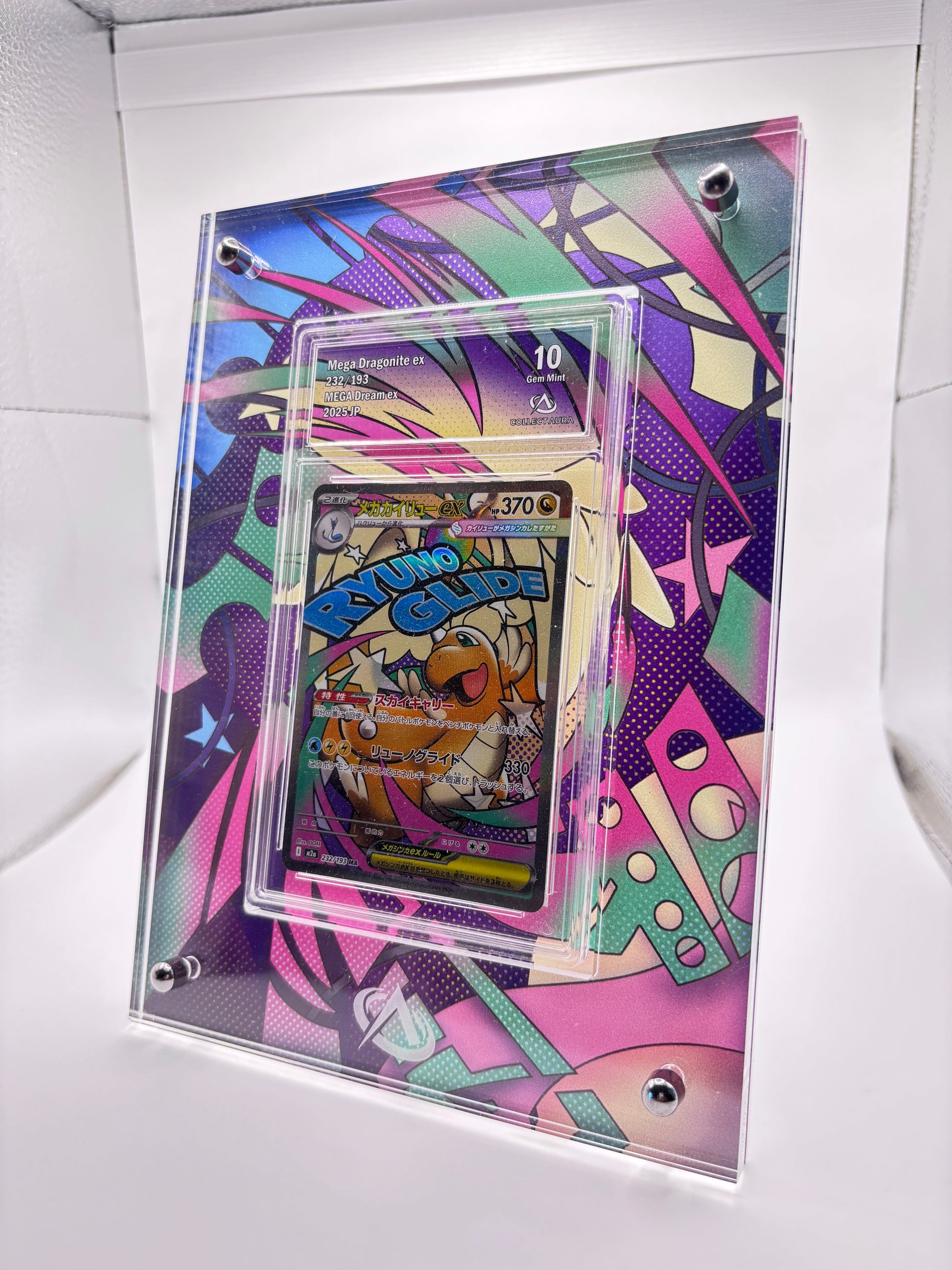 Cadre + carte gradée Dracolosse Collect Aura Gem Mint japonaise