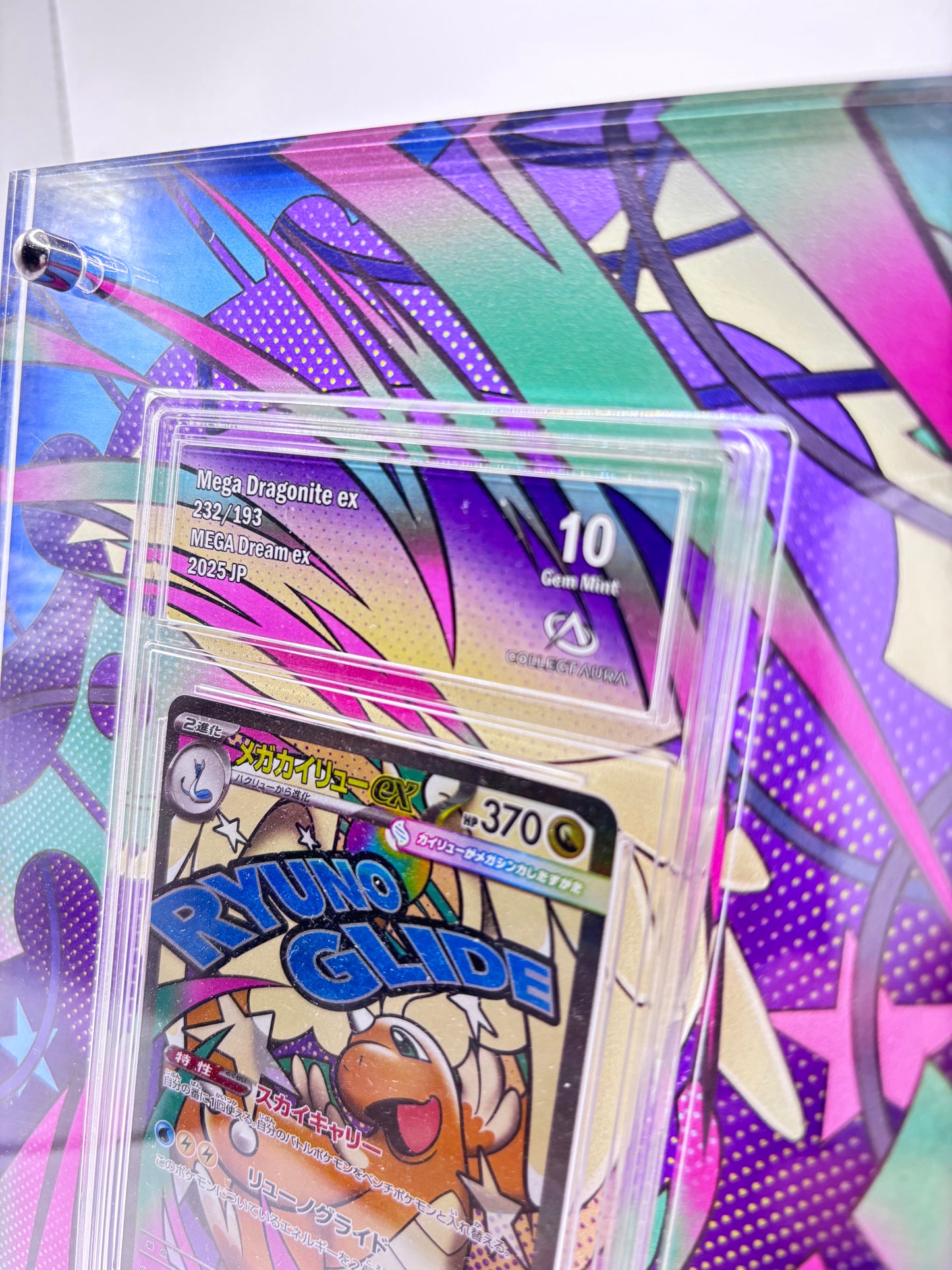 Cadre + carte gradée Dracolosse Collect Aura Gem Mint japonaise – photo 2
