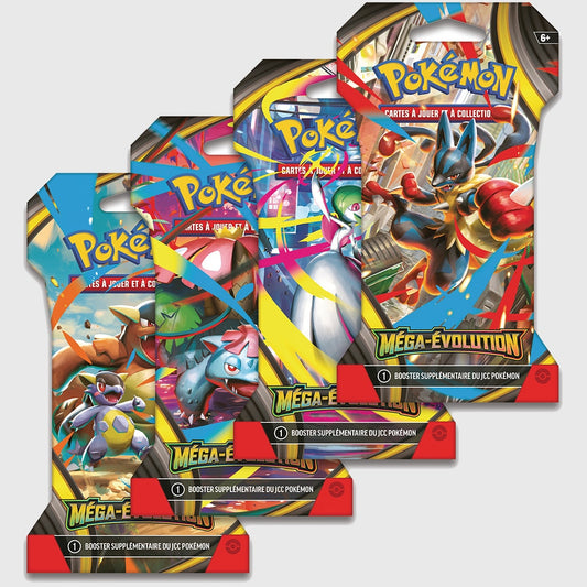 Assortiment de Boosters sous Blister Pokémon ME01 - Méga-Évolution (FR)